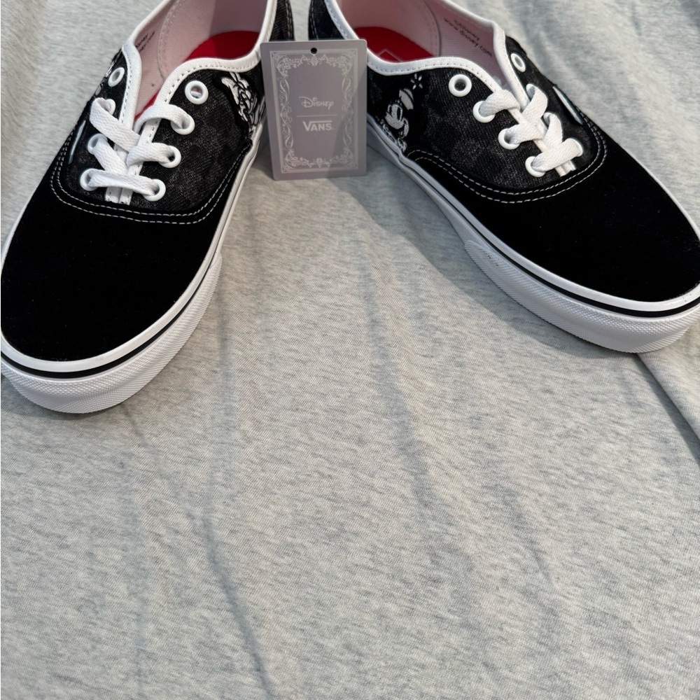 Disney Vans Black and White Sneakers 100 year anniversary Rare special edition